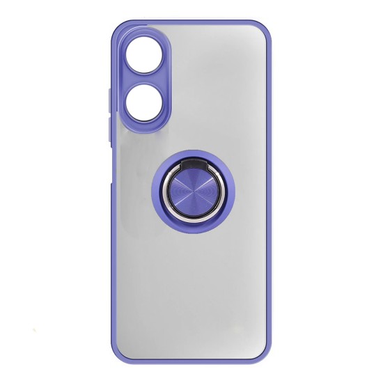 Case with Support Ring for Oppo A58 4g Blue Case with Support Ring for Oppo A58 4g Blue